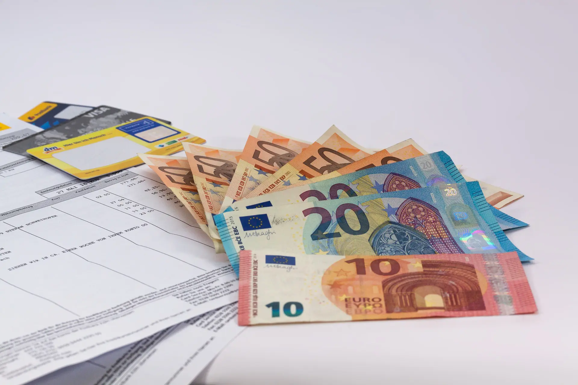 rekeningen met geld